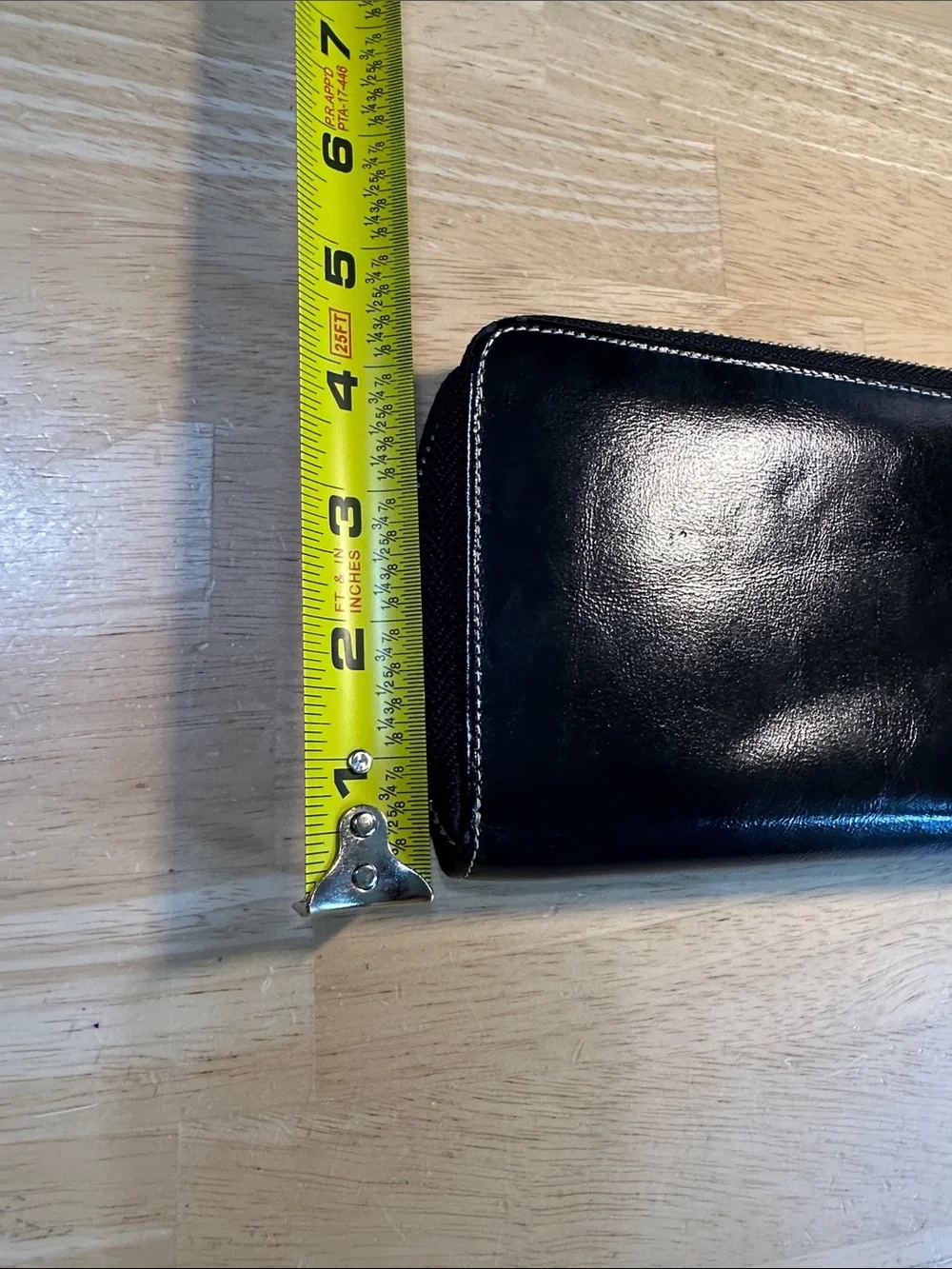 Classic Black Zip-Around Wristlet Wallet - Unbranded